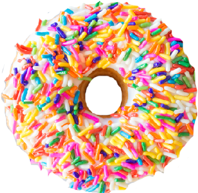 Download Vanilla Sprinkles Sprinkle Donut Png Png Image With No Background Pngkey Com