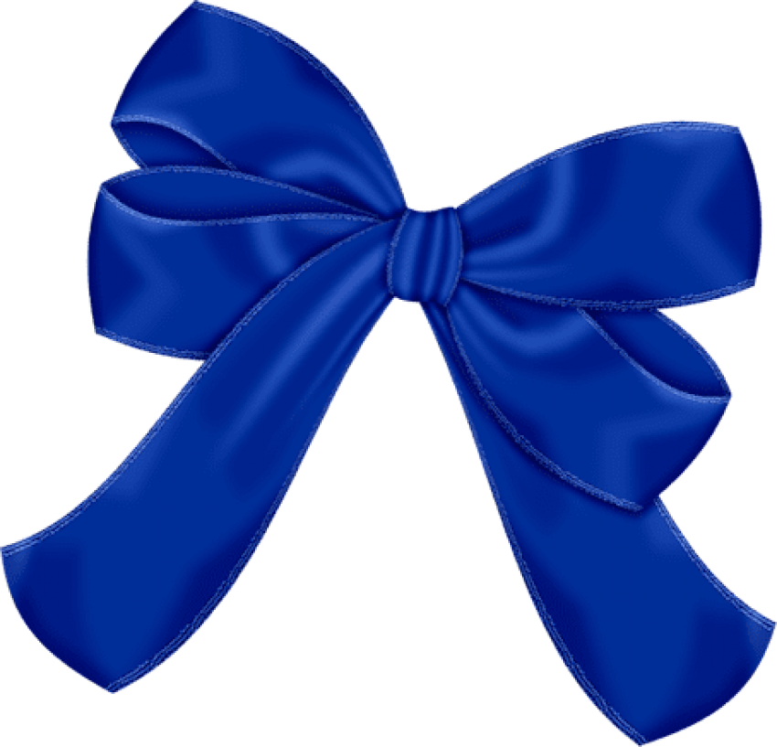 real blue ribbon bow