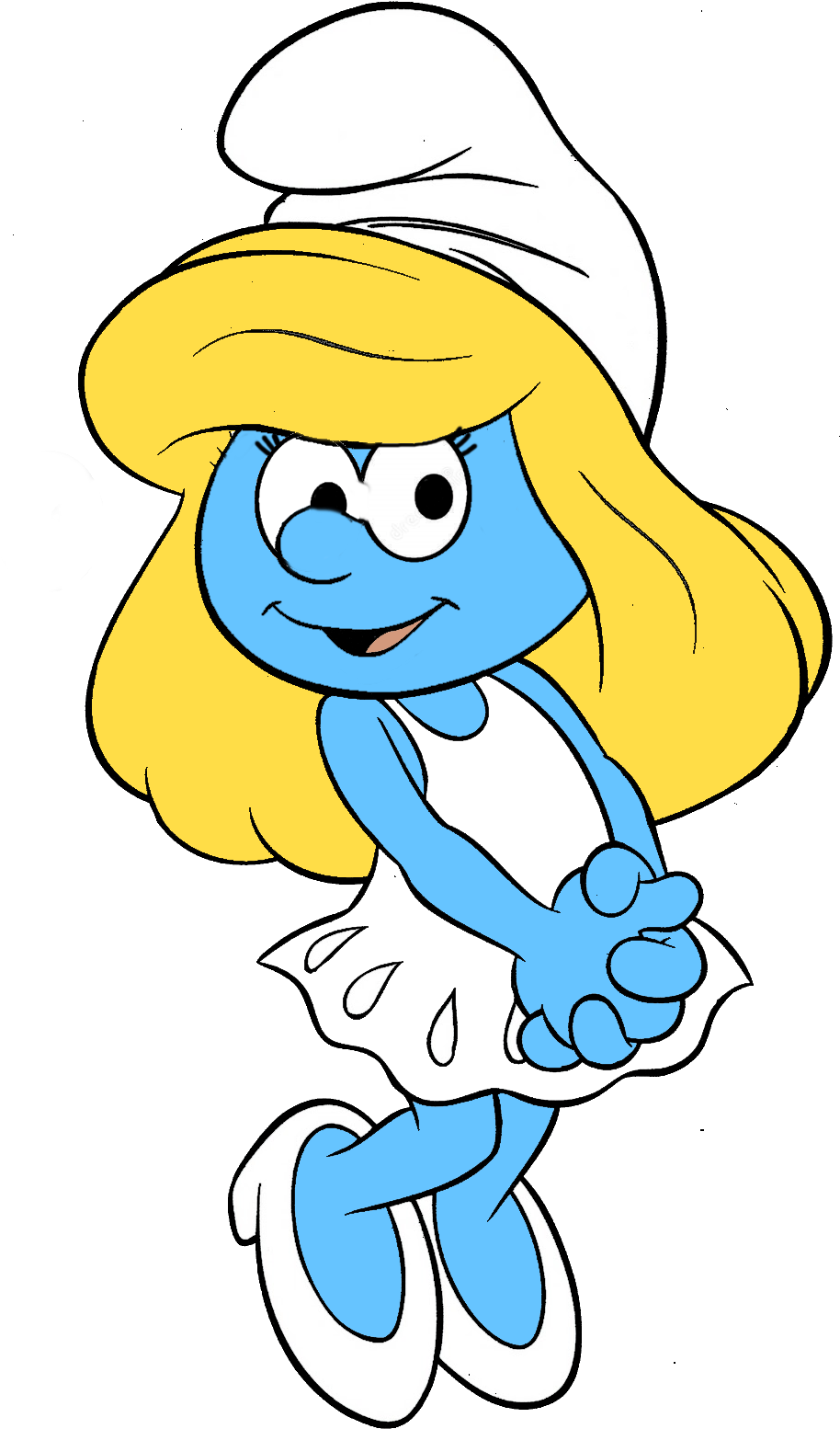 Download Smurfette The Temptress Smurf Drawing PNG Image with No