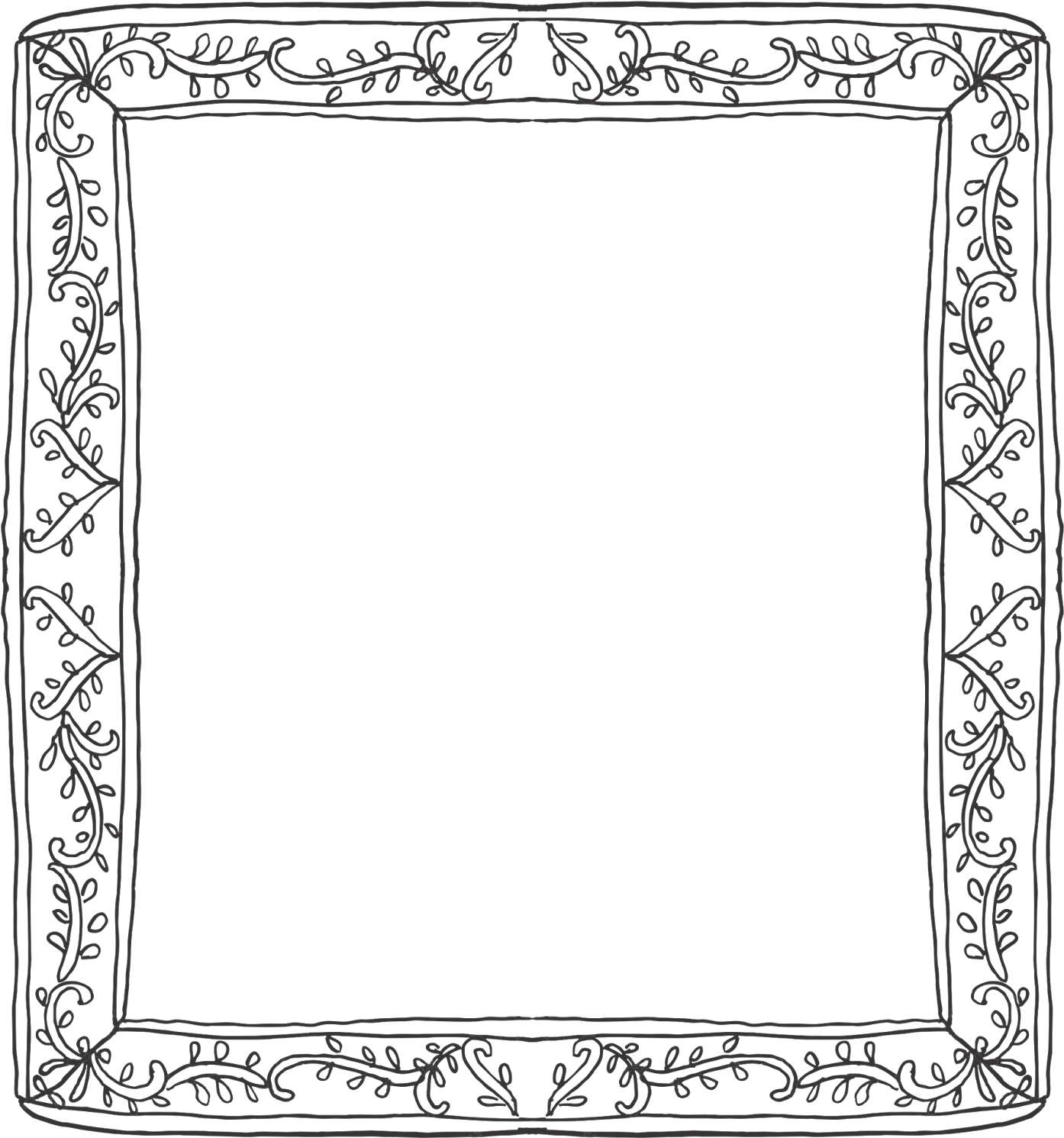 Vine Frame Border - Cadre Decoratif - Free Transparent PNG Download ...
