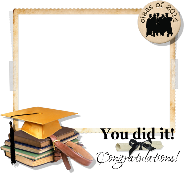 Free Graduation Frame Png - Graduation Border Design Png - Free ...