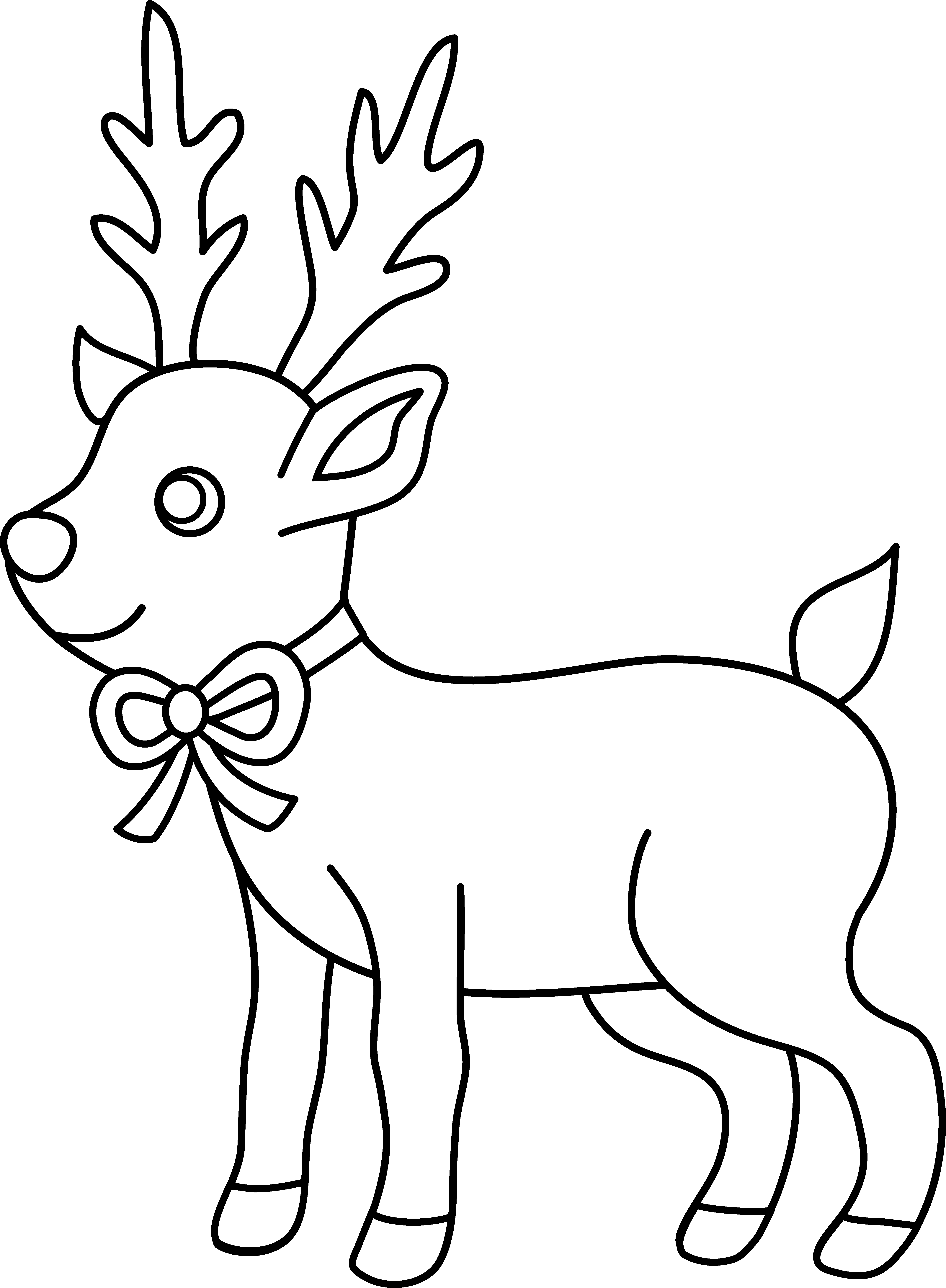 80 Cute Reindeer Coloring Pages  Latest HD