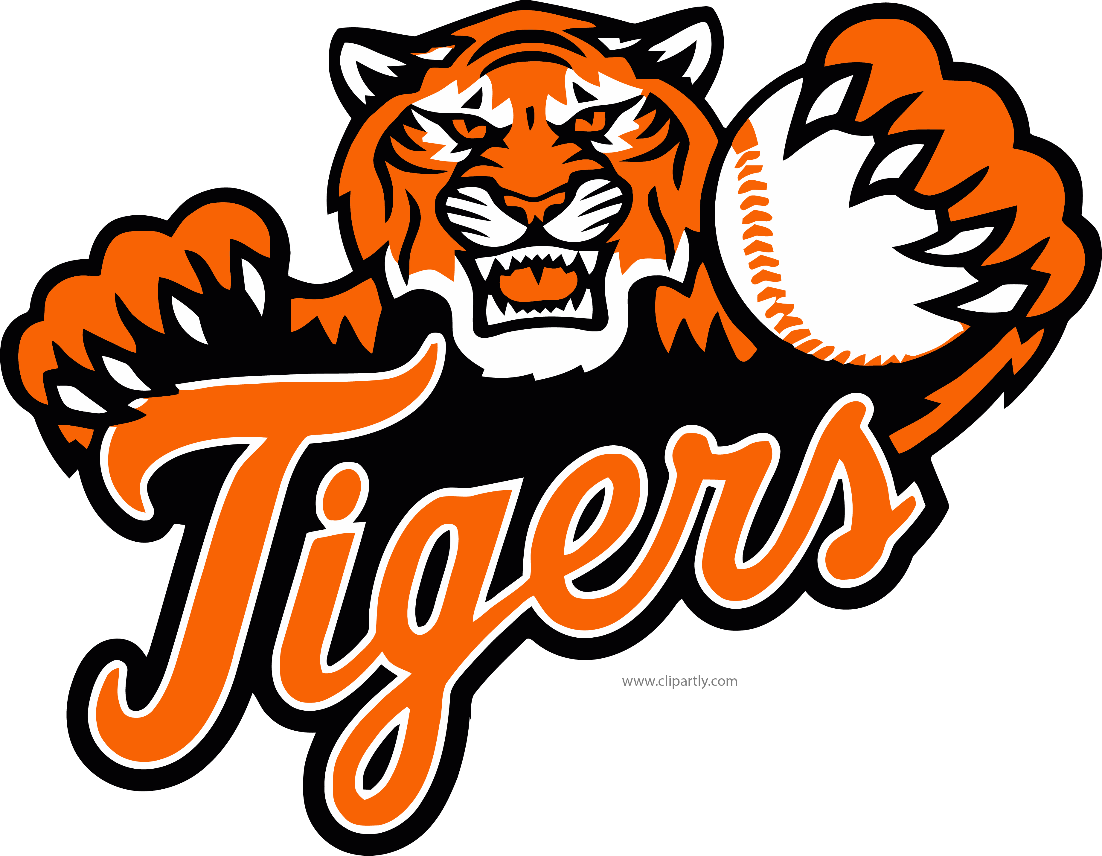 Download Baseball Robot Clipart Tigers Baseball Logo PNG Image with