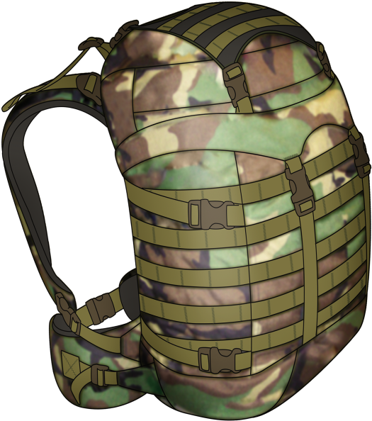Download Backpack Clipart Military Backpack Military Png Image With No Background Pngkey Com