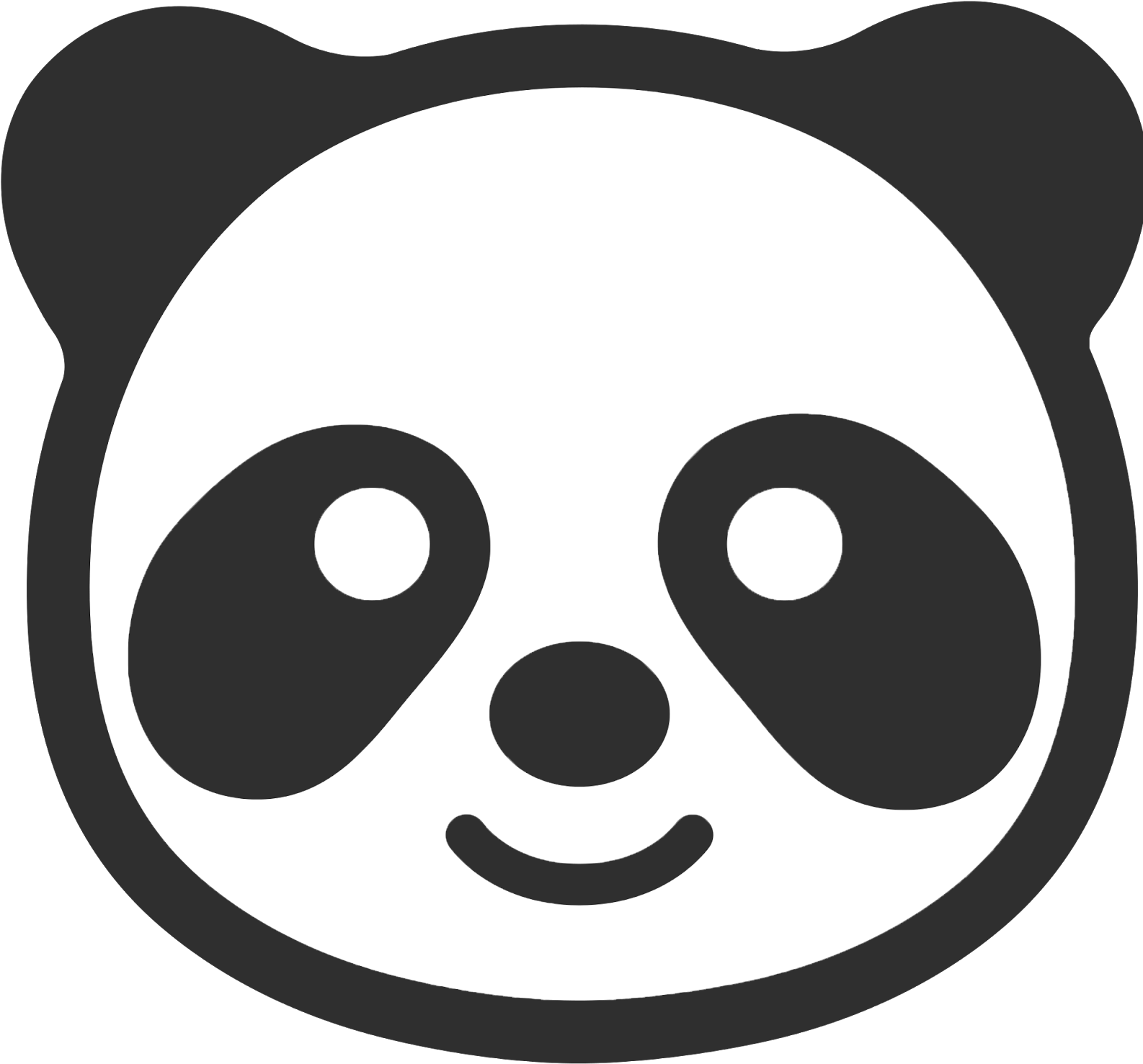 Papitas Fritas - Vector Blanco - Vector Negro - Panda Emoji Coloring ...