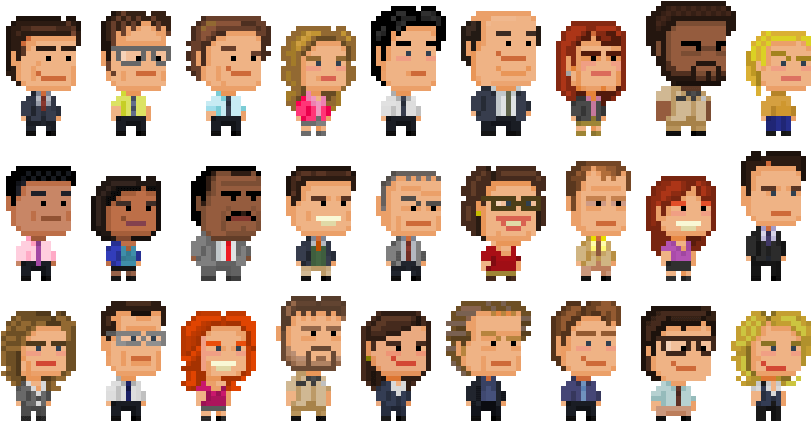 The Office Pixel Art - Office Pixel Art - Free Transparent PNG Download ...