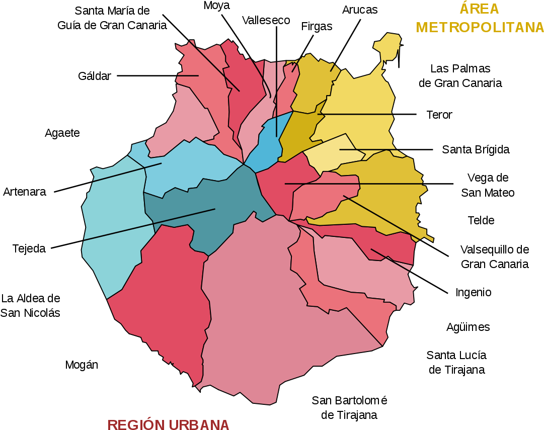 Municipios De Las Palmas De Gran Canaria - Free Transparent PNG ...