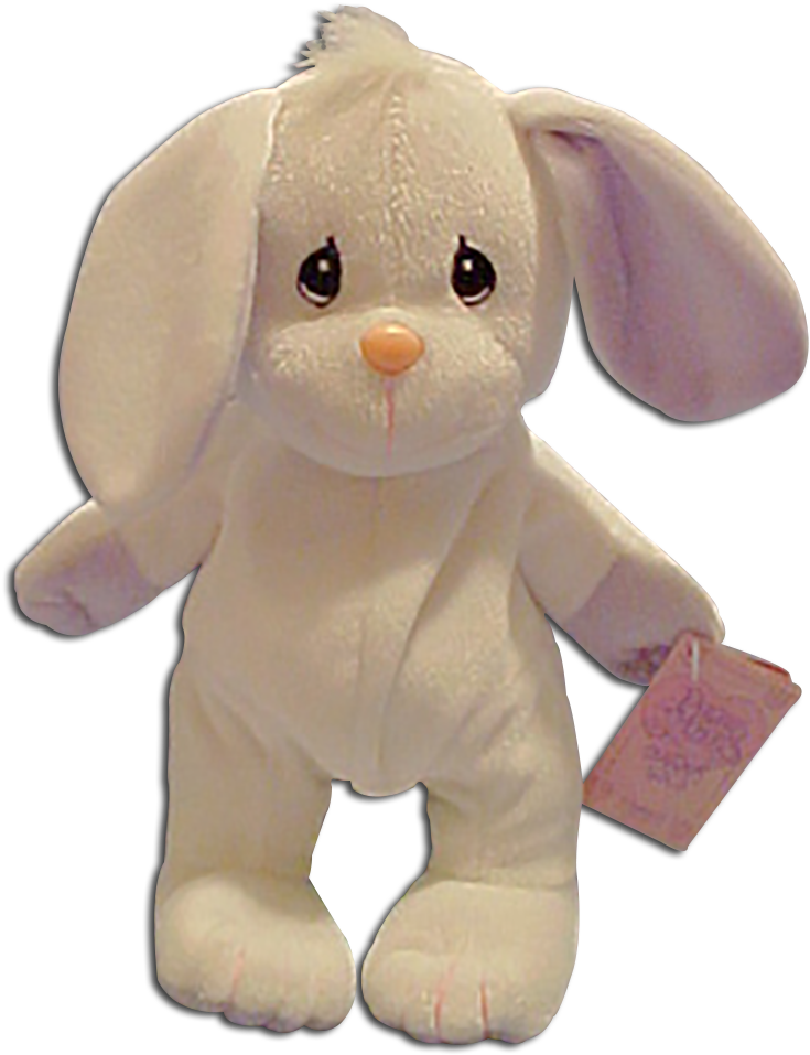 Precious Moments Bunny White Plush Stuffed Animal - Precious Moments