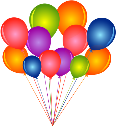 Download Bunch Of Balloons Png Image - Happy 48th Birthday Brother PNG ...