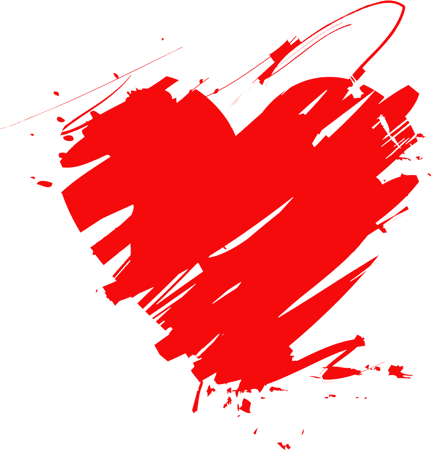 Download Watercolor Heart Png Transparent - Red Water Colour Png PNG Image  with No Background 