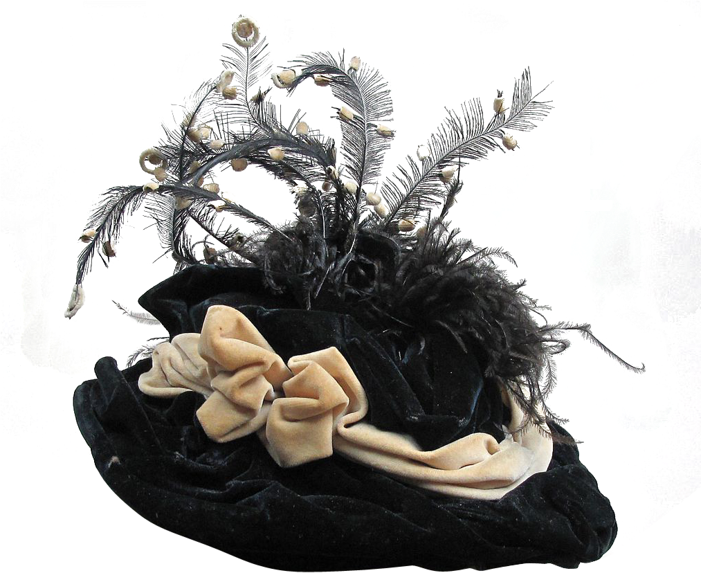 Download Victorian Era Party Hat Bonnet Fascinator - Victorian Hats ...