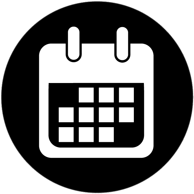 Calendar Emblem - Events Icon White Png - Free Transparent PNG Download ...