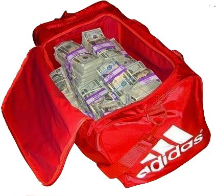 Sport Bag Full Of Money Transparent Png - Duffle Bag Full Of Money