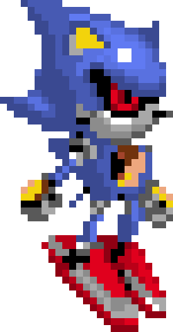 Download Metal Sonic - Metal Sonic Pixel Art PNG Image with No ...