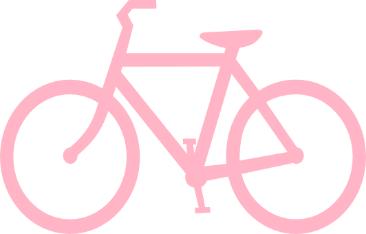 Bicycle Colour Pink 1 Svg Scalable Vector Graphics - Bicycle Svg (532x340), Png Download