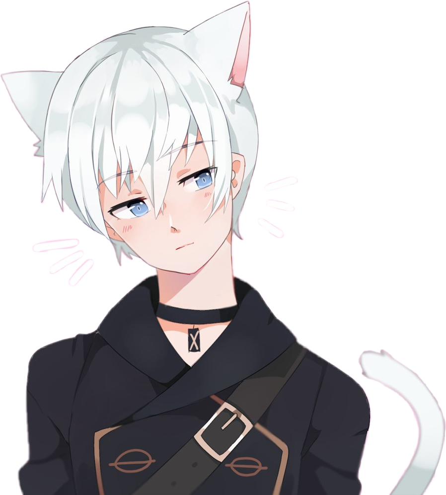 Download Nekoboy Sticker Anime Boy Kawaii Neko Png Image With No Background Pngkey Com