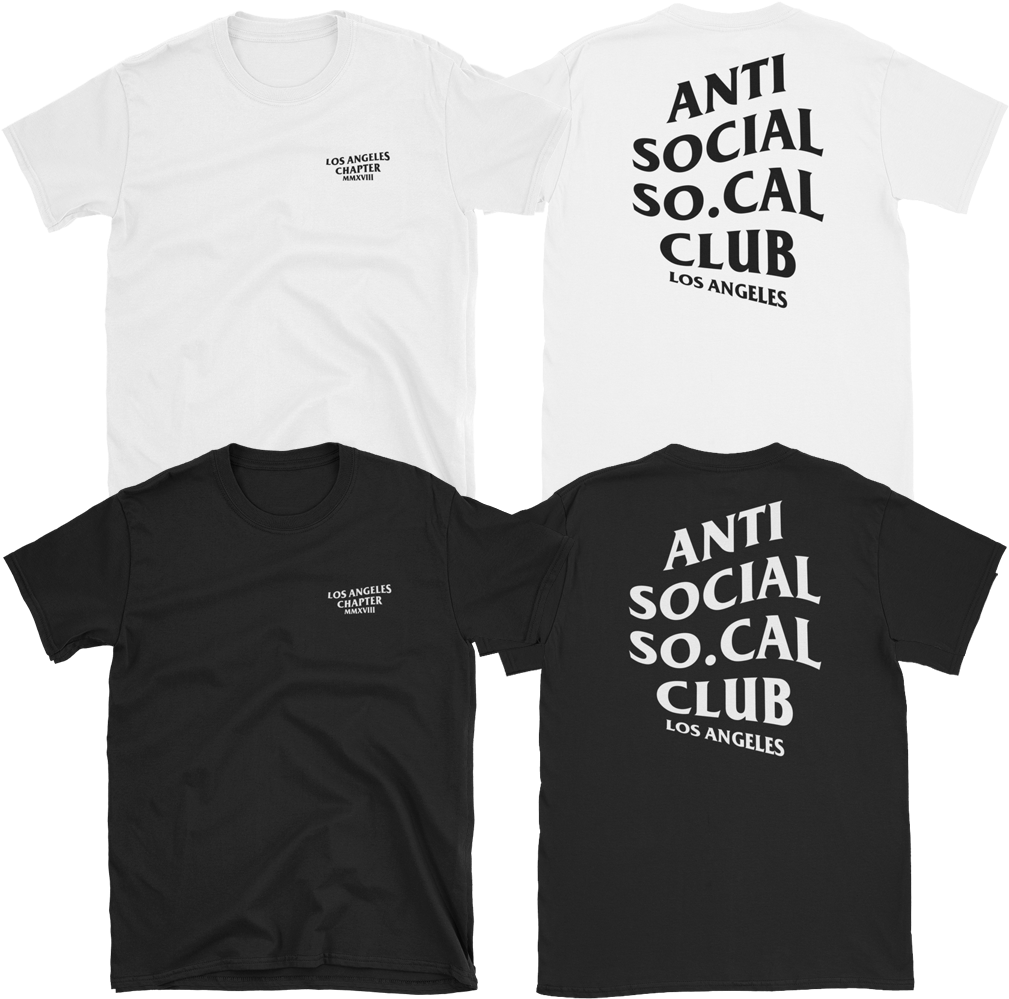 Image Of Anti Social So - Anti Social Club Tablet - Ipad 2nd, 3rd, 4th Gen (horizontal) (1008x1008), Png Download