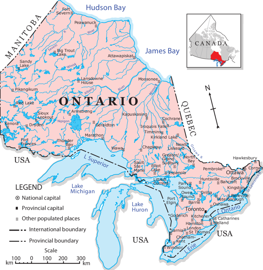 Ontario Maps Facts Ontario Map, Canada Travel, Canada Map, 55% OFF