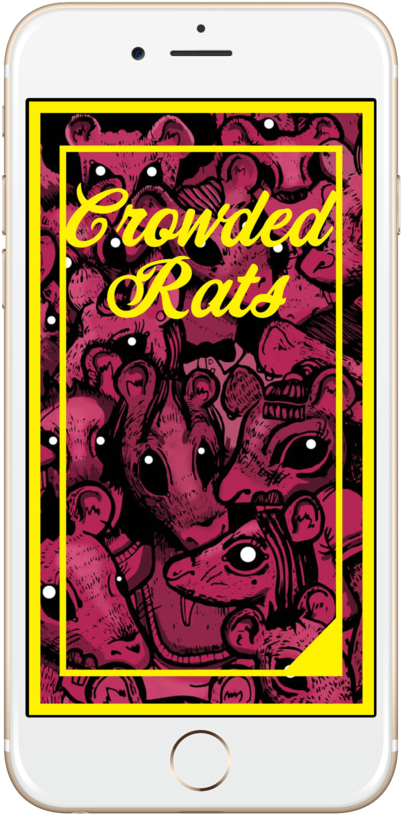 Rats Phone Page 01 Iphone6 Gold Portrait (1000x1000), Png Download