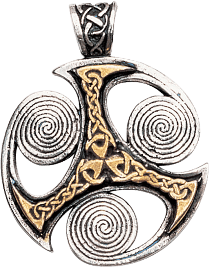 Triskelion Spirals Necklace Triskelion Spirals Necklace Free