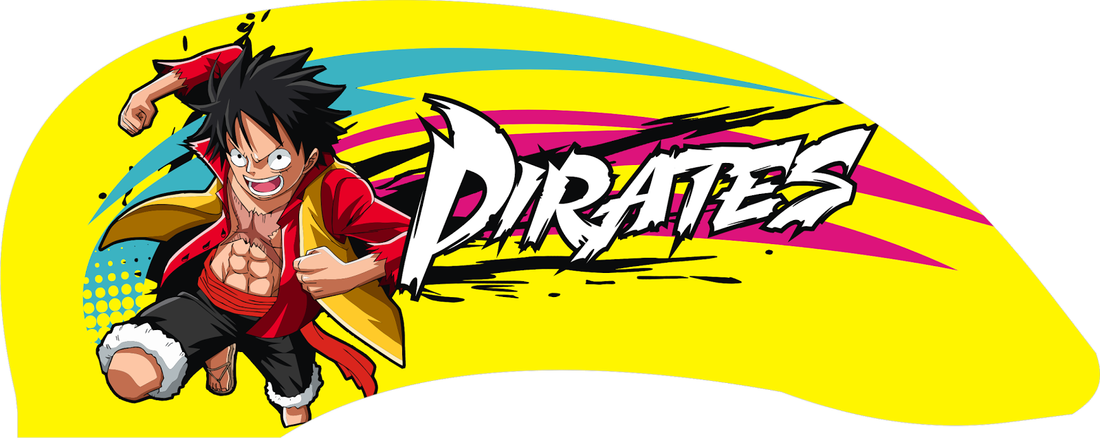Monkey D Luffy Vector Cdr - One Piece Hoodie Sweatshirt Monkey D Luffy Unisex Casual (1600x637), Png Download