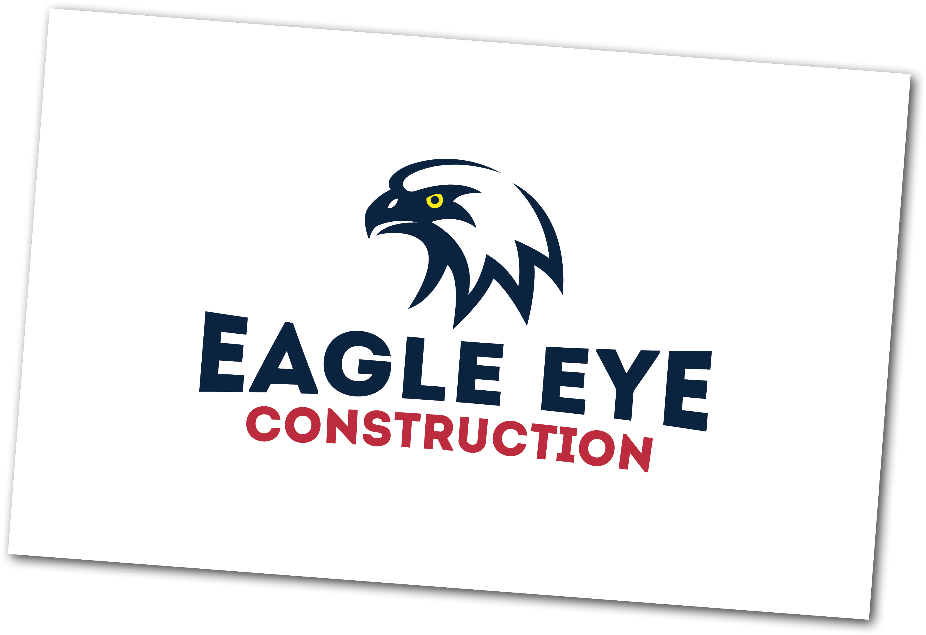 Eagle Eye Construction Logo Card - Logo - Free Transparent Png Download 