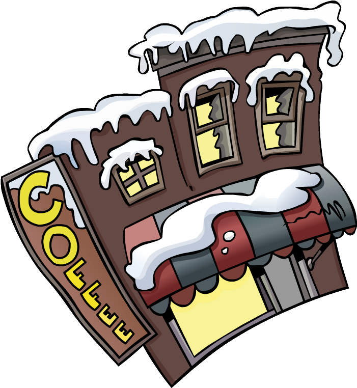 Download Hot Chocolate Clipart Penguin - Club Penguin Coffee Shop Outside  PNG Image with No Background 