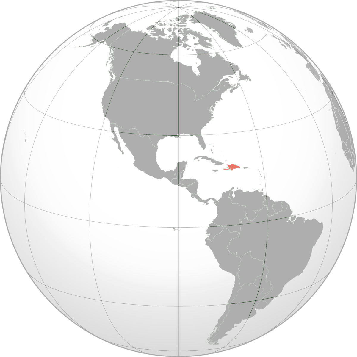 western hemisphere globe