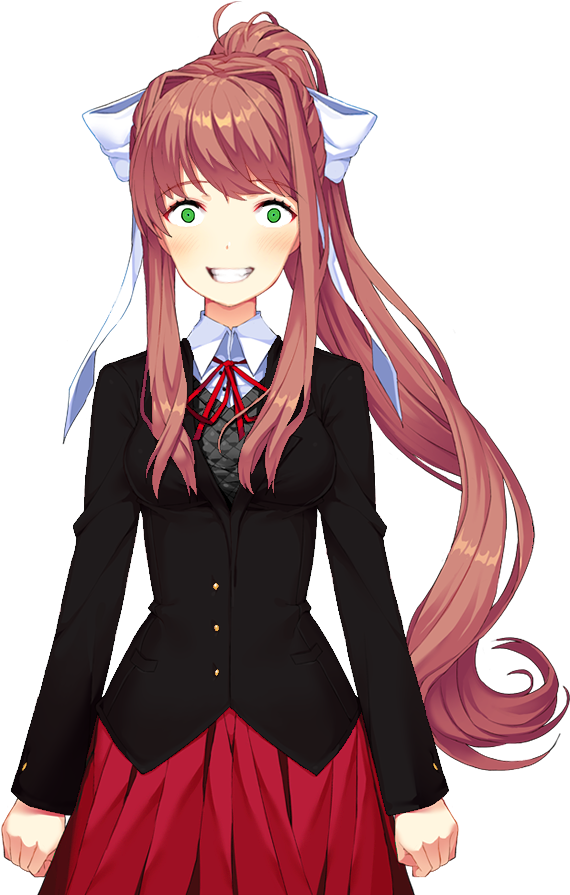 Download And That S A Wrap All The Evil Sprites Are Complete Doki Doki Literature Club Monika Png Image With No Background Pngkey Com