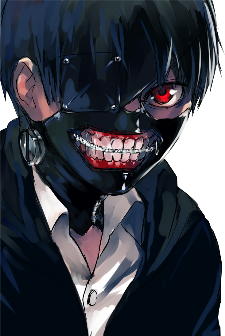 Download The Darkness Of The Abyss Hot Anime Tokyo Ghoul Kaneki Ken Big Mouth Cosplay Png Image With No Background Pngkey Com