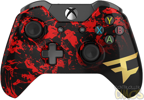 Download Faze - Custom Purple Xbox One Controller PNG Image with No ...