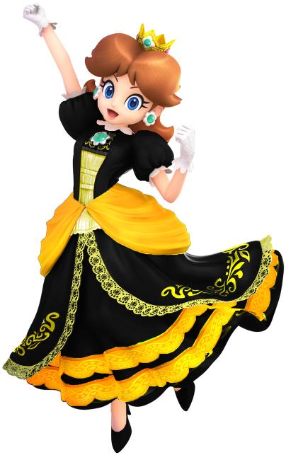 princess peach black dress