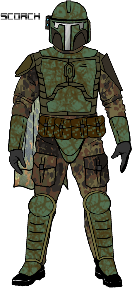 Ms-paint Mandalorian Scorch - Star Wars Mandalorian Trooper - Free ...