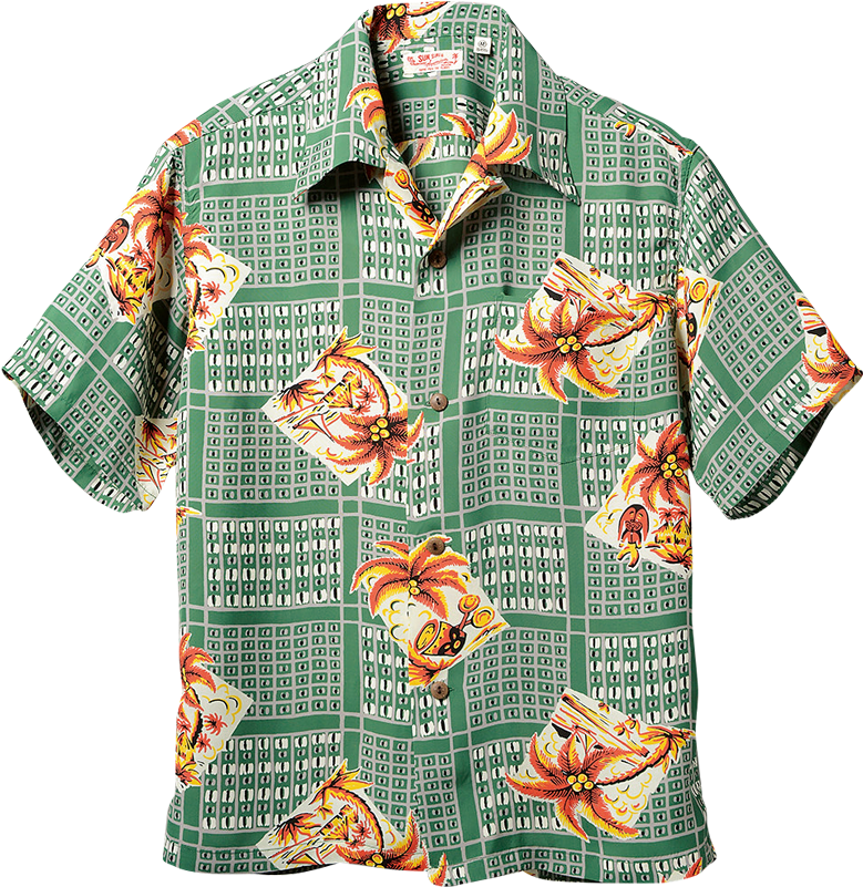 Download Sun Surf Vintage-style Hawaiian Shirt, Coconut Tree - Aloha ...