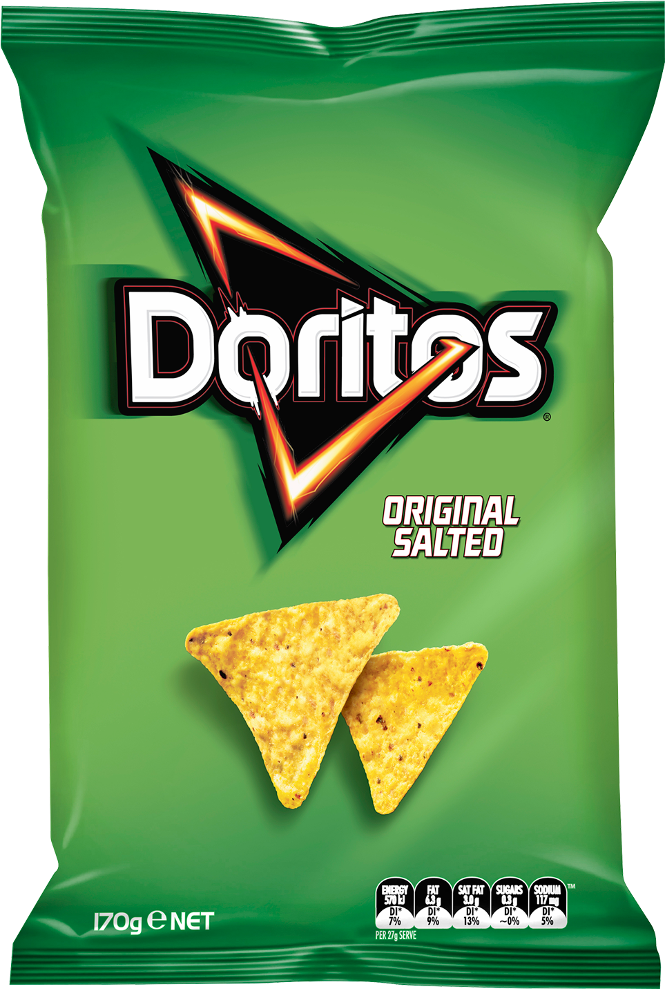 Doritos Original Corn Chips 170g Original Doritos Free Transparent