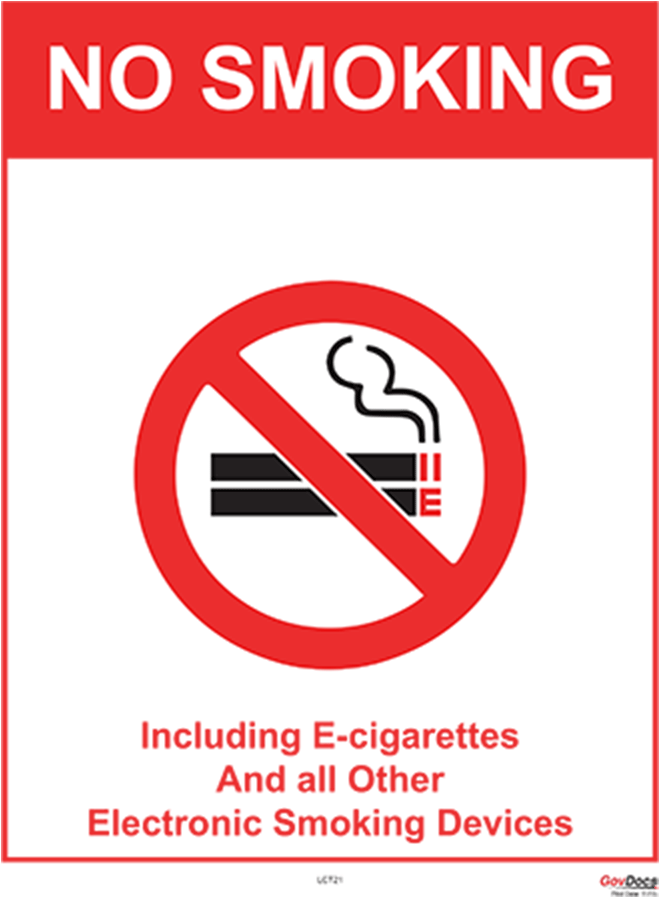 Download Connecticut No-smoking Poster - No Smoking Fines Poster PNG ...