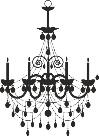 chandelier silhouette png
