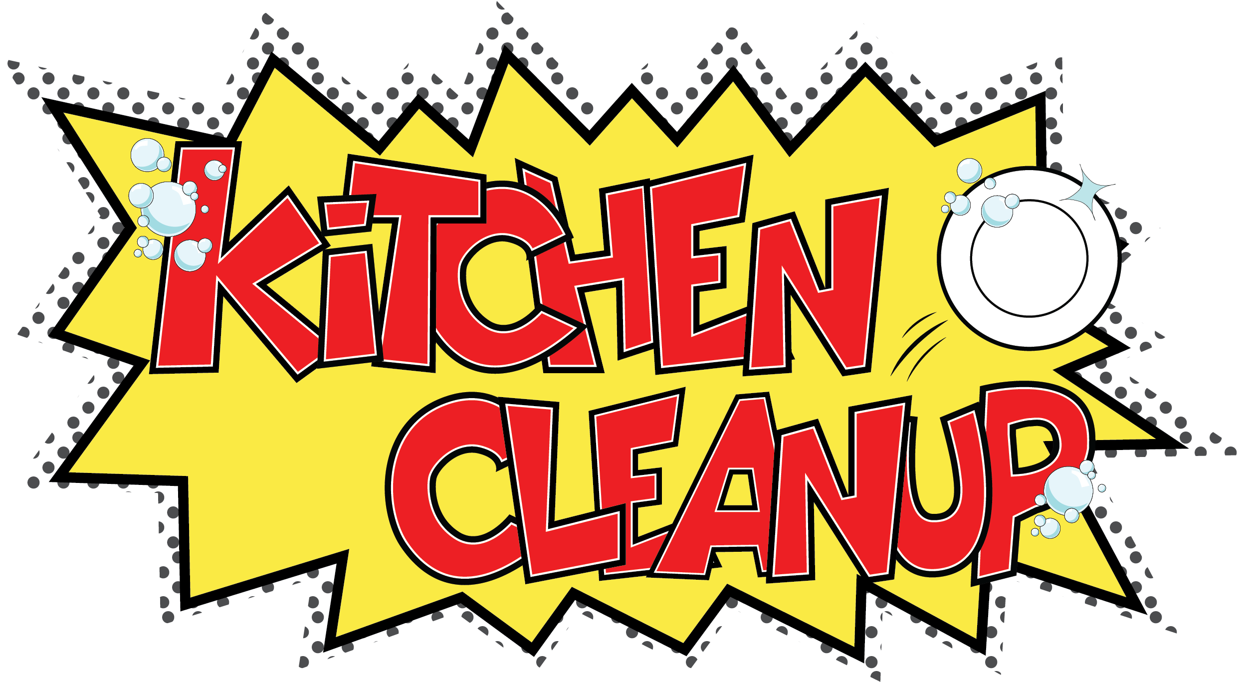 kitchen clean up clip art