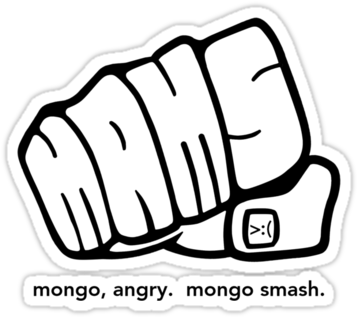 Mongo Angry Mongo Smash Fist Logo By Angrymongo - Design (375x360), Png Download
