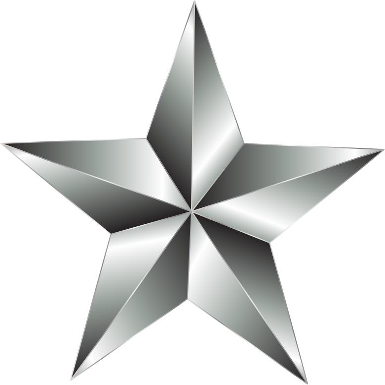 Download Medium Image - Silver Star Png PNG Image with No Background ...