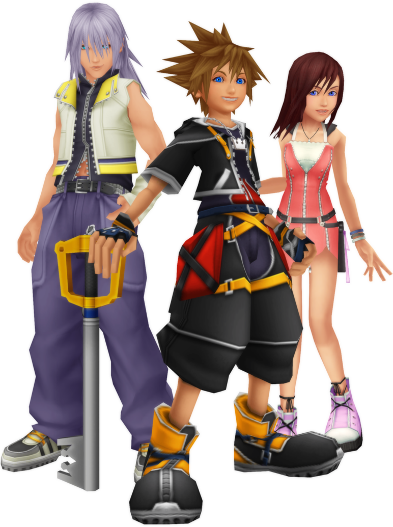 Download Sora Kairi And Riku The Keyblade Trio - Kingdom Hearts 2 Sora ...