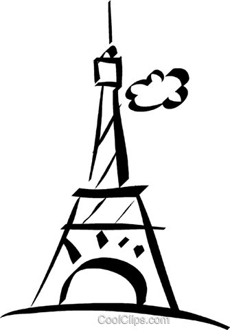 Eiffel Tower, Paris Royalty Free Vector Clip Art Illustration - Eiffel ...