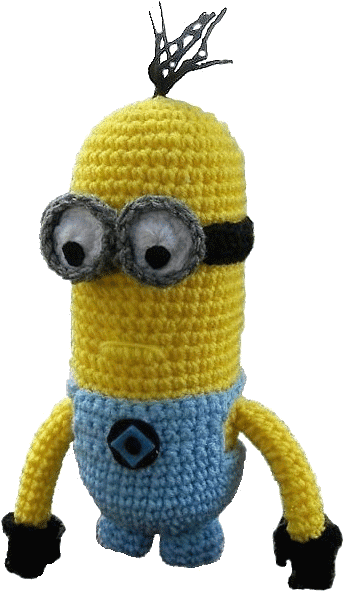 Crochet Despicable Minion - Minion Despicable Me (400x600), Png Download