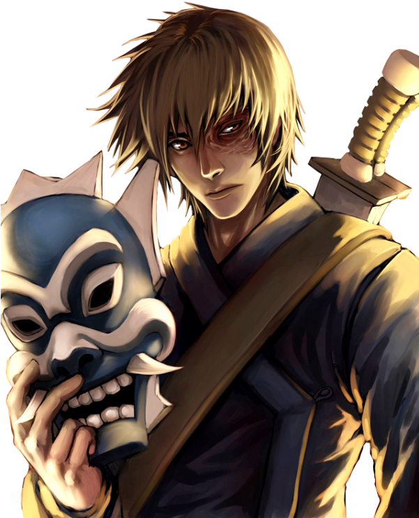 Prince Zuko Holding Mask-wm233 - Zuko Avatar Fan Art - Free Transparent ...