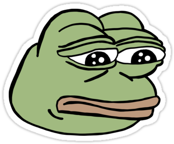 Download Stickpng Rare Pepe Sad Frog - Sad Pepe PNG Image with No ...