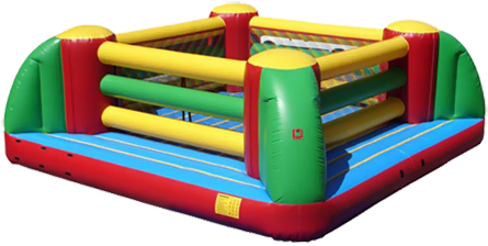 Boxing Ring - Kidwise 24 X 24 Boxing Ring Bounce House (commercial