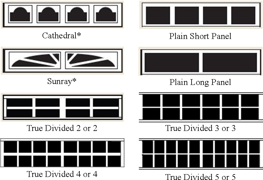 Trad Wood 450 Windows - Glass Options For Garage Doors - Free ...