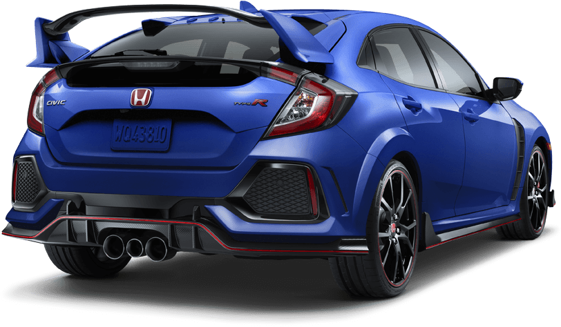 Download 2018 Honda Civic Type R Rear Angle - Honda R Type 2018 Png PNG ...