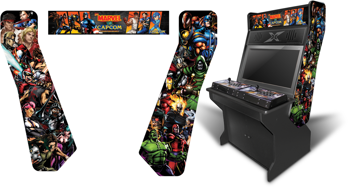 Download Vintage Marvel Vs Capcom Inspired Graphics Theme For Sugar Rush Arcade Cabinet Png Image With No Background Pngkey Com