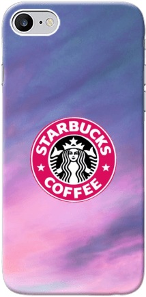 Multicolored Starbucks Logo Design Back Case Cover - Custom Printed Personalized Photo Coaster Add Your (286x500), Png Download